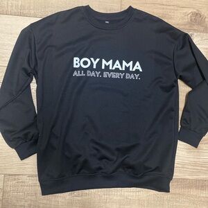 Set of 2 sweatshirt (boy mom)